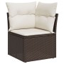 Conjunto de Comedor de Jardín de 9 Piezas con Cojines Ratán Marrón by , Outdoor sofas - Ref: Foro24-3355547, Price: 629,50 €,...