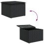 Juego de Sofá de Jardín de 4 Piezas con Cojines Negro Poliratán by , Outdoor sofas - Ref: Foro24-3355682, Price: 313,22 €, Di...