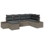 Conjunto de sofá de jardín de 6 piezas con cojines gris ratán poligonal by , Outdoor sofas - Ref: Foro24-3355798, Price: 433,...