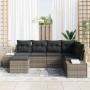 Conjunto de sofá de jardín de 6 piezas con cojines gris ratán poligonal by , Outdoor sofas - Ref: Foro24-3355798, Price: 433,...