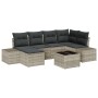 Juego de Sofá de Jardín de 7 Piezas con Cojines Gris Poliratán by , Outdoor sofas - Ref: Foro24-3355811, Price: 517,83 €, Dis...