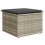 Conjunto de Sofá de Jardín de 7 Piezas con Cojines Gris Claro Ratán Polímero by , Outdoor sofas - Ref: Foro24-3355821, Price:...