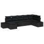 Juego de Sofá de Jardín de 7 Piezas con Cojines Negro Poliratán von , Outdoor-Sofas - Ref: Foro24-3355822, Preis: 491,47 €, R...
