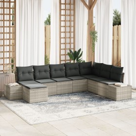 Conjunto de Sofás de Jardín de 8 Piezas con