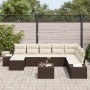 Conjunto de sofá de jardín de 8 piezas con cojines gris poliratán | Foro24.es | Tu tienda online para hogar, jardín y más Foro24.es