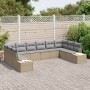 Juego de Sofá de Jardín de 10 Piezas con Cojines Beige Poliratán von , Outdoor-Sofas - Ref: Foro24-3355909, Preis: 678,57 €, ...