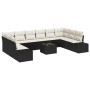 Juego de Sofás de Jardín de 10 Piezas con Cojines Marrón Poliratán by , Outdoor sofas - Ref: Foro24-3355916, Price: 687,84 €,...