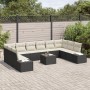 Juego de Sofás de Jardín de 10 Piezas con Cojines Marrón Poliratán by , Outdoor sofas - Ref: Foro24-3355916, Price: 687,84 €,...