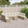 Conjunto de Sofás de Jardín de 11 Piezas con Cojines Marrón Poliratán by , Outdoor sofas - Ref: Foro24-3355920, Price: 744,92...
