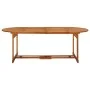 Garden dining set 11 pieces solid acacia wood by vidaXL, Garden sets - Ref: Foro24-3086977, Price: 732,45 €, Discount: %