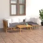 Gartenmöbel 7-teilig mit Kissen aus massivem Akazienholz von vidaXL, Gartensets - Ref: Foro24-3087024, Preis: 543,12 €, Rabat...