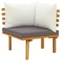 Garden furniture 7 pieces with cushions solid acacia wood by vidaXL, Garden sets - Ref: Foro24-3087024, Price: 536,47 €, Disc...