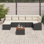 Juego de Sofás de Jardín de 8 Piezas con Cojines Negro Rattan Sintético Acacia by , Outdoor sofas - Ref: Foro24-3356528, Pric...