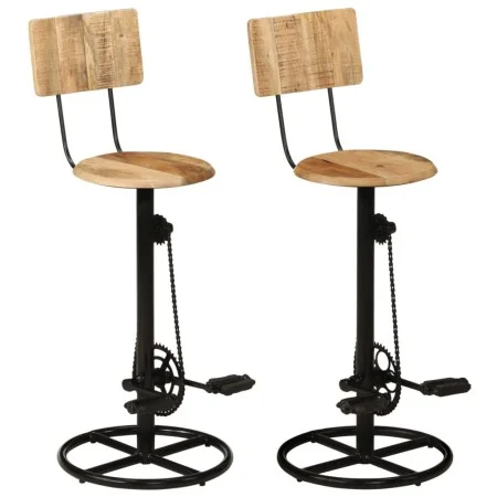 Kitchen stools 2 units solid mango wood by vidaXL, Kitchen stools - Ref: Foro24-338218, Price: 142,93 €, Discount: %
