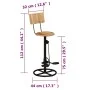 Kitchen stools 2 units solid mango wood by vidaXL, Kitchen stools - Ref: Foro24-338218, Price: 142,93 €, Discount: %
