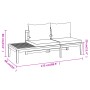 Gartenmöbel-Set 5-teilig mit dunkelgrauen Akazienholzkissen von vidaXL, Gartensets - Ref: Foro24-3087275, Preis: 739,27 €, Ra...