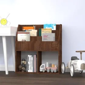 Revistero niños madera contrachapada marrón roble 71x30x78,5 cm de vidaXL, Revisteros - Ref: Foro24-339528, Precio: 66,94 €, ...
