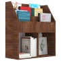 Revistero niños madera contrachapada marrón roble 71x30x78,5 cm de vidaXL, Revisteros - Ref: Foro24-339528, Precio: 68,22 €, ...