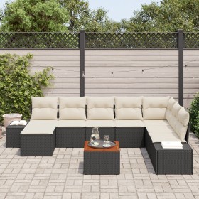 Conjunto de Sofás de Jardín de 9 piezas con
