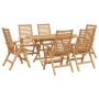 Conjunto de Comedor de Jardín  de 7 Piezas Plegable de Madera Maciza de Teca, Sillas de Jardín  2 pcs de Madera Maciza de Teca | Foro24.es | Tu tienda online para hogar, jardín y más Foro24.es