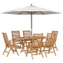 Conjunto de Comedor de Jardín  de 7 Piezas Plegable de Madera Maciza de Teca, Sillas de Jardín  2 pcs de Madera Maciza de Teca | Foro24.es | Tu tienda online para hogar, jardín y más Foro24.es