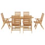 Conjunto de Comedor de Jardín  de 7 Piezas Plegable de Madera Maciza de Teca, Sillas de Jardín  2 pcs de Madera Maciza de Teca | Foro24.es | Tu tienda online para hogar, jardín y más Foro24.es