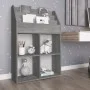 Revistero de niños madera de ingeniería hormigón 71x30x114 cm by vidaXL, Magazine racks - Ref: Foro24-339531, Price: 80,63 €,...