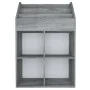 Revistero de niños madera de ingeniería hormigón 71x30x114 cm by vidaXL, Magazine racks - Ref: Foro24-339531, Price: 80,63 €,...