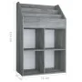 Revistero de niños madera de ingeniería hormigón 71x30x114 cm by vidaXL, Magazine racks - Ref: Foro24-339531, Price: 80,63 €,...