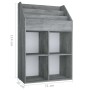 Revistero de niños madera de ingeniería hormigón 71x30x114 cm by vidaXL, Magazine racks - Ref: Foro24-339531, Price: 80,19 €,...