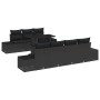 Juego de Sofás de Jardín de 8 Piezas con Cojines Negro Ratán de Polietileno by , Outdoor sofas - Ref: Foro24-3357866, Price: ...