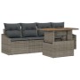 Set de Sofás de Jardín de 5 Piezas con Cojines Gris Poliratán von , Outdoor-Sofas - Ref: Foro24-3358505, Preis: 380,98 €, Rab...