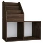 Children's magazine rack engineered wood smoked oak 71x30x78.5cm by vidaXL, Magazine racks - Ref: Foro24-339520, Price: 39,16...