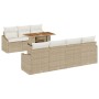 Conjunto de Sofás de Jardín de 8 Piezas con Cojines Beige Ratán Sintético von , Outdoor-Sofas - Ref: Foro24-3358535, Preis: 6...