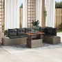 Juego de Sofá de Jardín de 7 Piezas con Cojines Gris Ratán Polimérico by , Outdoor sofas - Ref: Foro24-3358708, Price: 529,27...