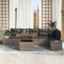 Juego de Sofá de Jardín de 7 Piezas con Cojines Gris Ratán Polimérico by , Outdoor sofas - Ref: Foro24-3358708, Price: 529,27...