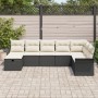 Juego de Sofá de Jardín de 8 Piezas con Cojines Negros de Ratán by , Outdoor sofas - Ref: Foro24-3358926, Price: 470,12 €, Di...