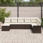 Juego de sofá de jardín de 8 piezas con cojines marrón ratán polietileno by , Outdoor sofas - Ref: Foro24-3358927, Price: 527...