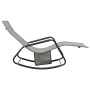 Tumbona de acero y textilene gris de vidaXL, Tumbonas - Ref: Foro24-317592, Precio: 74,89 €, Descuento: %