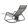 Tumbona de acero y textilene gris de vidaXL, Tumbonas - Ref: Foro24-317592, Precio: 74,89 €, Descuento: %