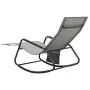 Tumbona de acero y textilene gris de vidaXL, Tumbonas - Ref: Foro24-317592, Precio: 81,65 €, Descuento: %