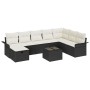 Juego de Sofás de Jardín de 9 Piezas con Cojines Ratán Sintético Negro by , Outdoor sofas - Ref: Foro24-3358936, Price: 514,9...