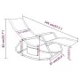 Sonnenliege aus Stahl und grauem Textilene von vidaXL, Liegen - Ref: Foro24-317592, Preis: 81,65 €, Rabatt: %