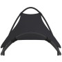 Rocking sun lounger with steel frame and black textilene fabric, equipped with wheels. by vidaXL, Loungers - Ref: Foro24-3176...