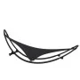 Rocking sun lounger with steel frame and black textilene fabric, equipped with wheels. by vidaXL, Loungers - Ref: Foro24-3176...