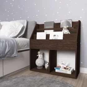 Revistero de niños madera ingeniería roble ahumado 71x30x78,5cm by vidaXL, Magazine racks - Ref: Foro24-339527, Price: 53,11 ...