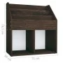 Revistero de niños madera ingeniería roble ahumado 71x30x78,5cm de vidaXL, Revisteros - Ref: Foro24-339527, Precio: 53,36 €, ...