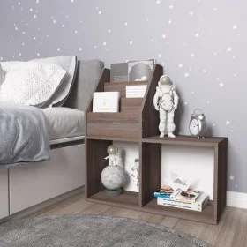 Revistero de niños madera ingeniería gris y Sonoma 71x30x78,5cm by vidaXL, Magazine racks - Ref: Foro24-339519, Price: 39,24 ...