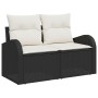 Conjunto de sofá de jardín de 7 piezas con cojines negro polirratán by , Outdoor sofas - Ref: Foro24-3359086, Price: 430,76 €...