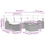 Conjunto de sofá de jardín de 7 piezas con cojines negro polirratán by , Outdoor sofas - Ref: Foro24-3359086, Price: 430,76 €...